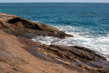 Fototapeta na wymiar Cliffs along the sea shore