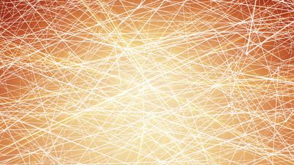 Orange Minimalist Lines Background Illustration