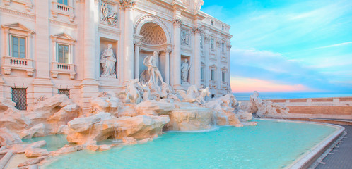 Trevi Fountain (Fontana di Trevi) in Rome, Italy