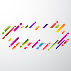 Paper card and abstract colorful shapes Vector background ,modern material design in a style Trendy neon lines wallpaper