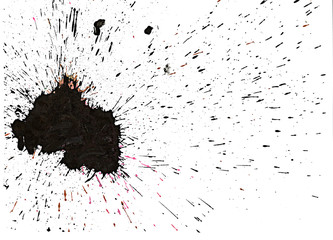 《手書き》インク,ペイント,しぶき