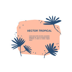 Tropical floral template for design. - 269501831