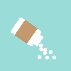 vector medical pills - medicine icon, capsule and drug