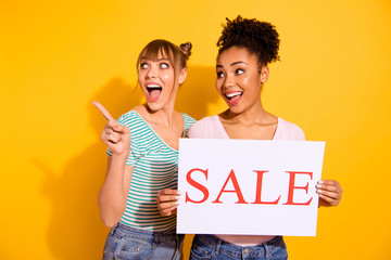 Portrait of fun funky positive cheerful content lady student joy wavy curly haircut top-knot bun...