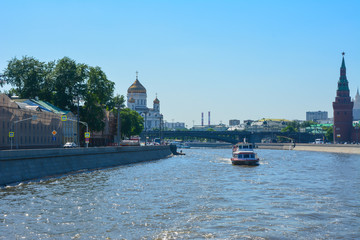 Naklejka premium Moscow river