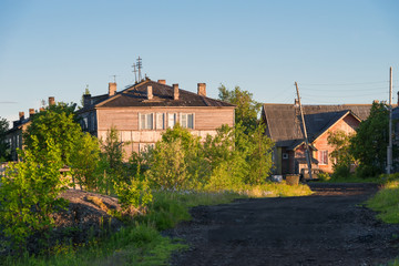 The village of Rabocheostrovsk, Kem.  White Sea, Kemsky District, Republic of Karelia, Russia