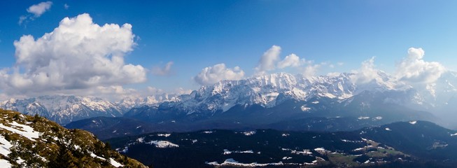 Panoramafoto Alpenlandschaft Alpen Alpenpanorama