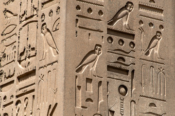 Remining Obelisk of Ramses At The Temple Of Luxor Egypt