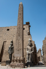 Remining Obelisk of Ramses At The Temple Of Luxor Egypt