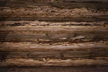 Plakat Texture painted boards with shabby paint in warm light