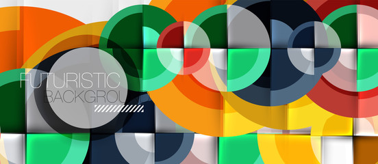 Obraz premium Geometric design abstract background - circles
