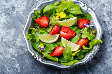 Fresh strawberry salad