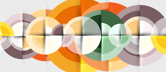 Circular geometrical design template