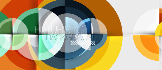 Obraz premium Circular geometrical design template