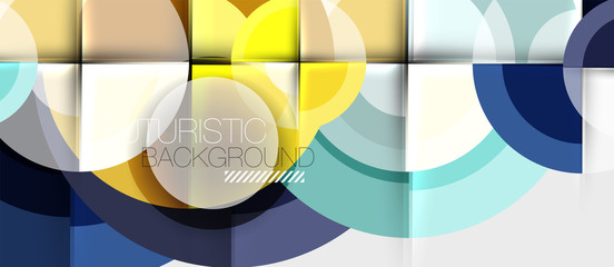 Geometric design abstract background - circles