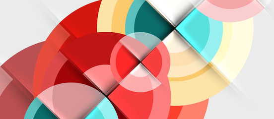 Obraz premium Circular geometrical design template