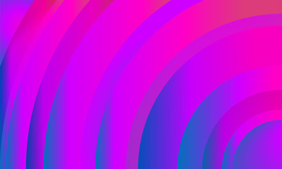 Bright colorful purple background, semicircular stripes, party concept.