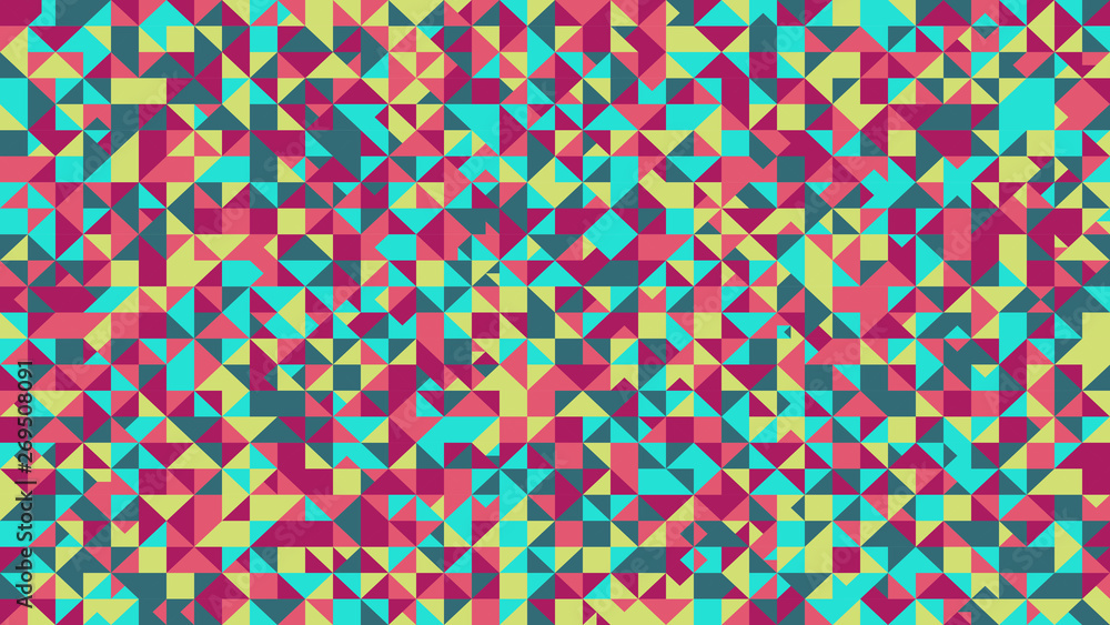Aufkleber geometrical multicolor mosaic triangle pattern website background