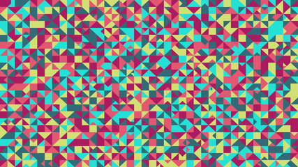 Geometrical multicolor mosaic triangle pattern website background