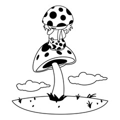 fungu elf in garden magic character