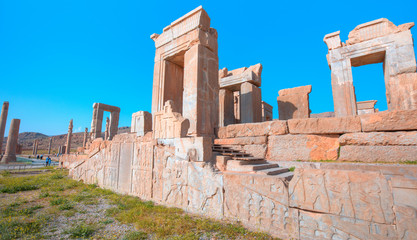 Obraz premium Ruins of the ancient Persian capital city of Persepolis - Shiraz, Iran 