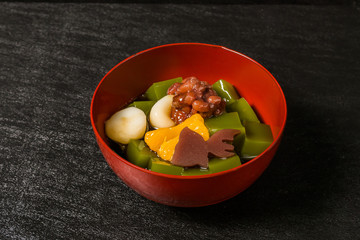 抹茶の和風スウィーツ　 traditional Japanese Sweet taste desert