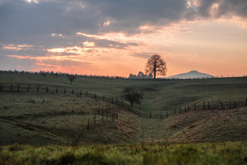sunrise in Bohemian Switzerland