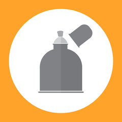 Icon of laboratory science equipment, an alcohol burner without a flame