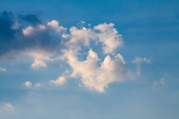 Blue sky background with clouds