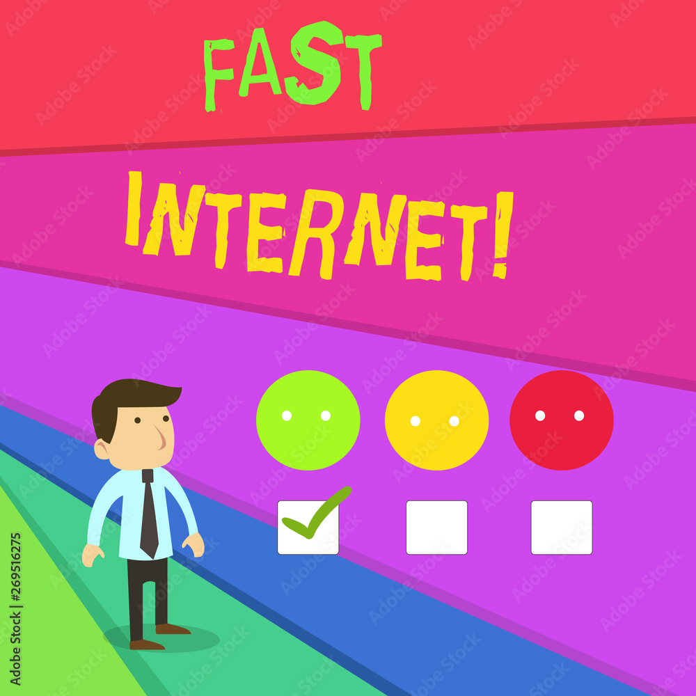Poster handwriting text writing fast internet. conceptual photo term used for internet service that is fast