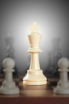 Chess business concept, leader and success.