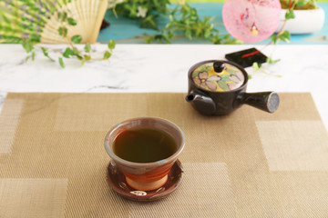 一杯の日本茶