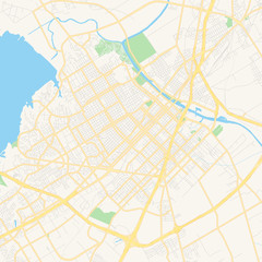 Empty vector map of Waco, Texas, USA