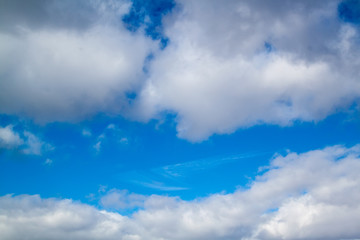 beautiful clouds on blue sky background