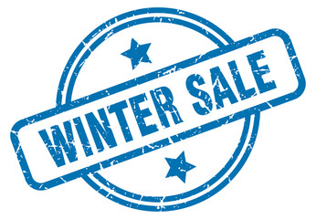 winter sale grunge stamp