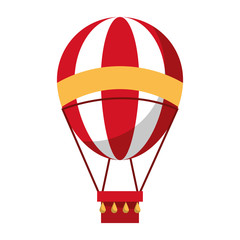 Festival hot air balloon cartoon isolated vector illustration