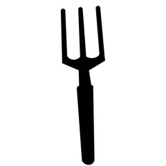 isolated, hoe, chopper for working in the garden, silhouette