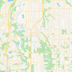 Empty vector map of Kent, Washington, USA