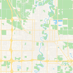 Empty vector map of Fargo, North Dakota, USA