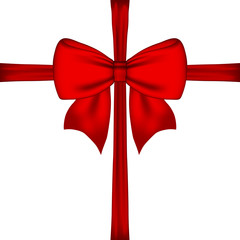 gift red bow and ribbon 