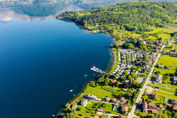 Lago di Como (IT) - Baia di Piona - vista aerea 