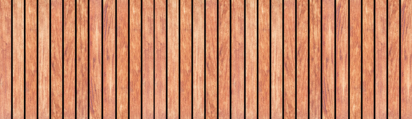 Panorama of Brown wood wall texture and background