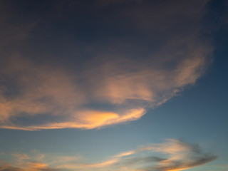 dramatic sky with clouds