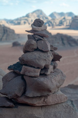 wadi rum desert landscape in Jordan