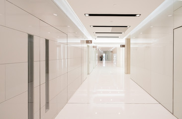 Bathroom interior space in shopping mall