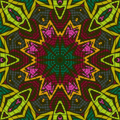 Fototapeta na wymiar Seamless moroccan arabic mosaic pattern