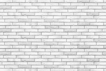 Modern white brick wall texture for background