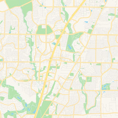 Empty vector map of Allen, Texas, USA