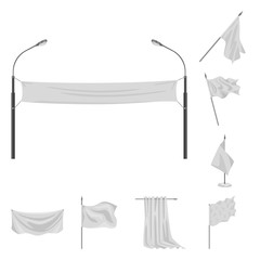 Vector illustration of promotional  and textile  symbol. Set of promotional  and white  vector icon for stock.