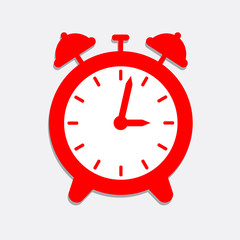 a red alarm clock icon
